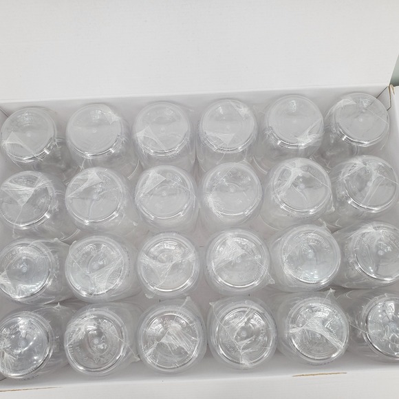 TOSSWARE 16oz Mason Jar Set of 48 Shatterproof Stackable Clear Plastic Drinkware - Picture 3 of 8